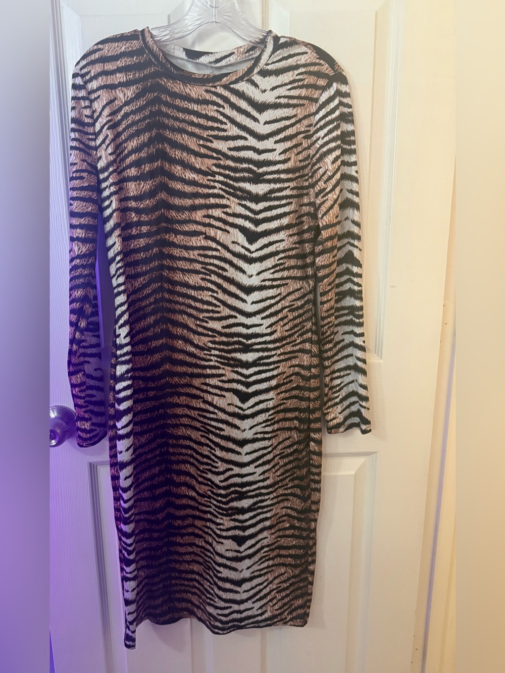 Tiger Print Midi Dress